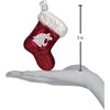 Old World Christmas Blown Glass Ornament for Christmas Tree, WSU Cougar Stocking - 3 of 4