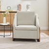 XINGHANZHENXUAN Modern Upholstered Armchair with Wooden Side Frame, Accent Leisure Chair for Living Room & Bedroom - 2 of 4