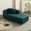 NicBex Couches for Living Room 86" Loveseat Sofa Luxury Modern Velvet Fluffy Upholstered 2-seater Sofa with 2 Throw Pillows for Bedroom - 3 of 4