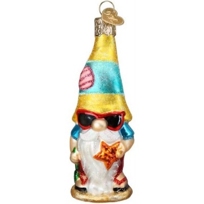 Old World Christmas Blown Glass Ornament for Christmas Tree, Seaside Gnome (with OWC Gift Box)