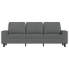 vidaXL 3-Seater Sofa in Dark Gray - 70.9" Wide, Upholstered in Polyester Fabric, Modern Style for Living Room, Lounge, Office - 2 of 4