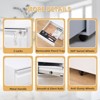 Filing Cabinets for Home Office Organizer , 3 Drawer Mobile File Cabinet with Lock & Anti-Tip Wheel,For Letters/Legal/A4 (Un-Assembled) - 4 of 4