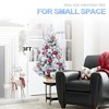 JUJABU 3FT Snow-Flocked Christmas Tree with Pine Needles, Red Berries & Cones, Tabletop Holiday Decor for Entryway or Office Display - 4 of 4