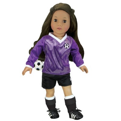 18 inch doll soccer outfit