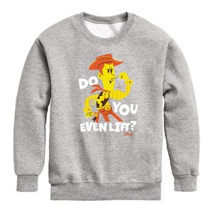 Boys' - Disney - Do You Even Lift Graphic Long Sleeve Fleece Sweatshirt - 1 of 4