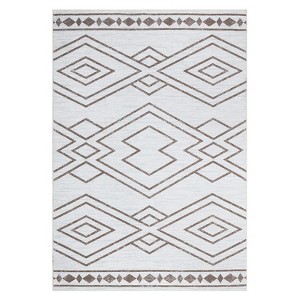 Area Rug Machine Washable Rug Non Slip Non Shedding Indoor Carpet Modern Geometric Low Pile Foldable Stain Resistant Rug for Bedroom Living Room - 1 of 4