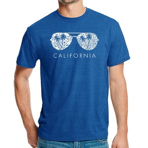 LA Pop Art Men's Premium Blend Word Art T-shirt - California Shades - 1 of 4