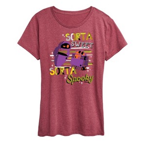 Women's Disney Wall-E Short Sleeve Graphic T-Shirt - Heather Burgundy - 2X - 1 of 4