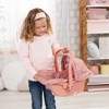 Bayer Design: Doll Deluxe Car Seat - Coral Pink Floral, For Dolls Up To 18" - 2 of 4