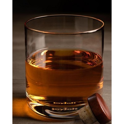 JoyJolt Nova Crystal Old Fashioned Whiskey Glasses - Set of 4 Cocktail Bourbon Rocks Tumbler - 10 oz - Thumbnail 5