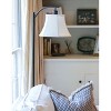 Vynxaria Lampshades: White Slant Shallow Drum Shade 7"x12"x8" with Uno Fitter - 2 of 4