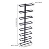 YIYIBYUS Black Wine Rack, Wall Mounted Stemware Holder for Cabinet Kitchen Bar - 4 of 4