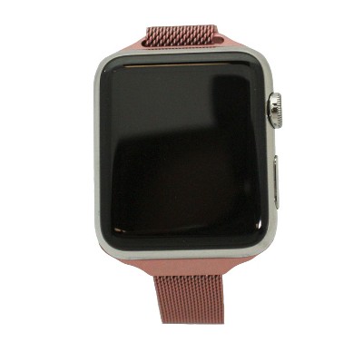 Olivia Pratt Solid Skinny Mesh Apple Watch Band