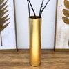 Slickblue Glass Cylinder Vase, Hand-Finished Display Piece, Slim Modern Style, Centerpiece Décor, Color and Size Options - 4 of 4