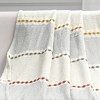 50"x60" Herringbone Striped Yarn Dyed Cotton Woven Throw Blanket with Tassels - Lush Décor - 3 of 4