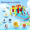 JANSNO 7 in 1 Inflatable Slide Water Park Bouncing House with Splash Pool & Water Gun & Climbing Wall & Basketball & Football - 4 of 4