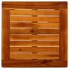 vidaXL Coffee Table Natural Wood Solid Acacia Wood 17.7x17.7 in Simple - 4 of 4
