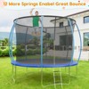 Trampoline  12FT with Enclosure & Ladder, ASTM Approved Heavy-Duty Outdoor - 2 of 4