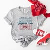 Simply Sage Market Freedom Stacked Short Sleeve Tee - 2XL - Heather Grey - 3 of 4
