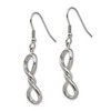 Black Bow Jewelry Polished Twisted Infinity Symbol Dangle Earrings in Stainless Steel - 2 of 4