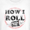 Juniors Womens Tootsie Roll How I Roll Vintage Slogan T-Shirt - 2 of 4