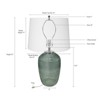Metal Table Lamp Comes with Various Base Styles and a Hemp Lampshade for Modern Bedside Tables Desks Living Rooms - 2 of 4