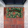 Stupell Industries Holiday Poinsettia Greeting Printed Outdoor Door Mat, design by Jenny Faw, 18"x30" - 3 of 4
