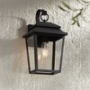 John Timberland Bellis Verde Rustic Outdoor Wall Light Fixture Texturized Black 15 1/4" Clear Glass for Post Exterior Barn Deck House Porch Yard Home - 2 of 4