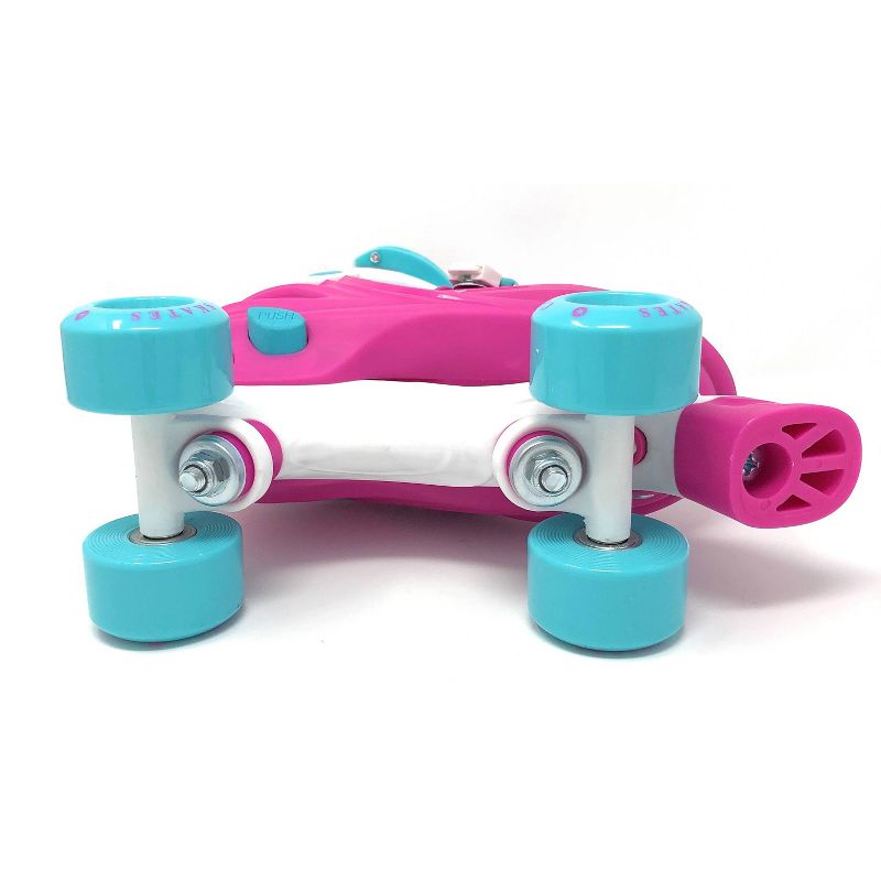 Chicago Skates Adjustable Kids' Quad Roller Skate - Pink/White, 5 of 6