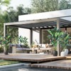 7FT Artificial Bird of Paradise Plant Fake Palm Tree, for Decor Faux Plants for Home Office with 20 Trunks Faux Leaves - 4 of 4