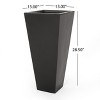 Maggift Planters Three-Dimensional Diamond Flower Pot with Outdoor and Indoor, Garden Decor, Decorative Plant Pots, Balcony, Black 31.5"*16.75"*16.25" - image 4 of 4