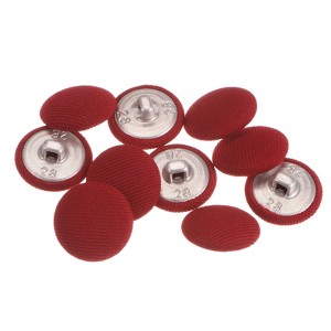 Unique Bargains Round Metal Sewing Cloth Covered Button 10 Pcs - 1 of 4