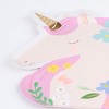Meri Meri Meadow Unicorns Shaped Plates (Pack of 8) - 3 of 3
