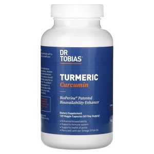 Dr. Tobias Turmeric Curcumin, 120 Veggie Capsules - 1 of 3