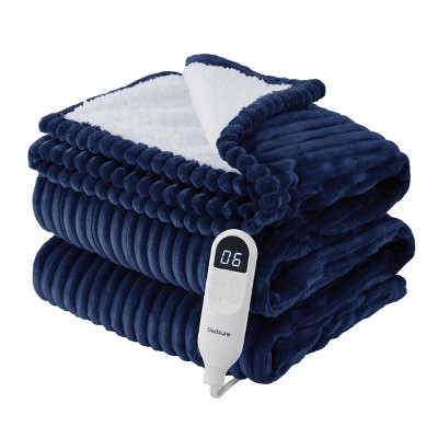 GentleSoft Heated Blanket Soft Ribbed Flannel Electric Blanket Gifts for Others