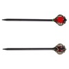 Unique Bargains Hair Chopstick Black Red 1 Pc - 4 of 4