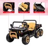 24V 2-Seater Kids Ride-on Dump Truck with Parent Remote Control | 4WD 6-Wheel Power, Electric Dump Bed & Included Shovel - 3 of 4