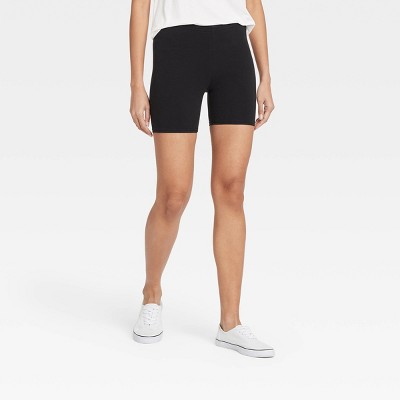 cotton biker shorts womens