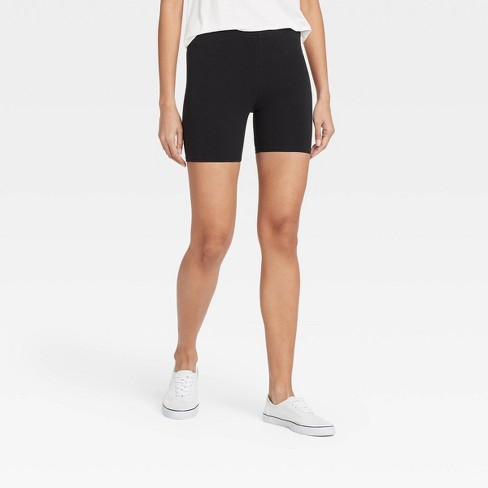 Women's Cotton 5 Inseam Bike Shorts - Xhilaration™ Black S : Target