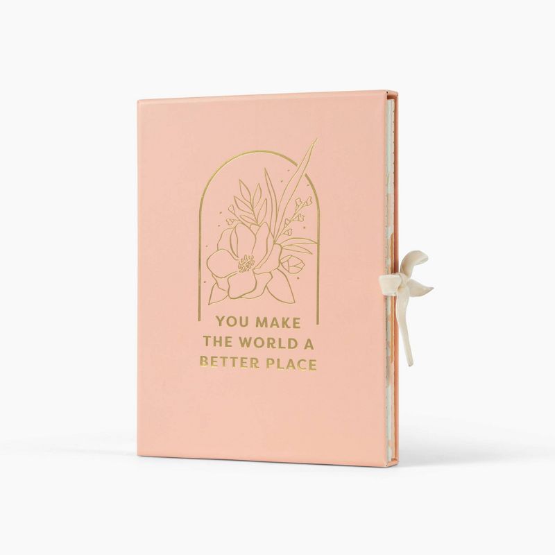 3pc Boxed Floral &#39;You Make World..&#39; Notepad Trio Set, 1 of 5