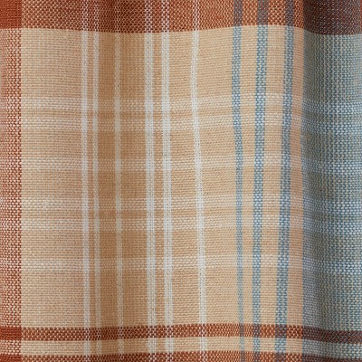 Amber Plaid Light-Filtering Rod Pocket Valance