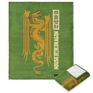 Warner Bros. Game Of Thrones Year of the Dragon Yellow Dragon Silk Touch Throw Blanket 50x60 Inches - 1 of 4