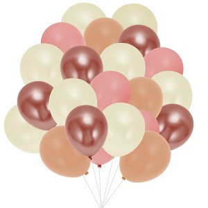 Unique Bargains Latex Party Balloons with Ribbon 10 inch 20 Pcs - 1 of 4