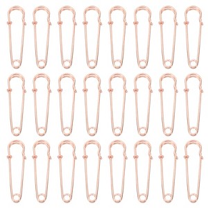 Unique Bargains Metal DIY Blankets Crafts Brooch Making Home Sewing Large Safety Pins 60 Pcs - 1 of 4
