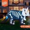 Joyfy 8 FT Halloween Inflatables Outdoor Decoration, Inflatable Skeleton Dinosaur with Built-in LEDs for Halloween Outdoor Yard Lawn Party Decoration - 3 of 4