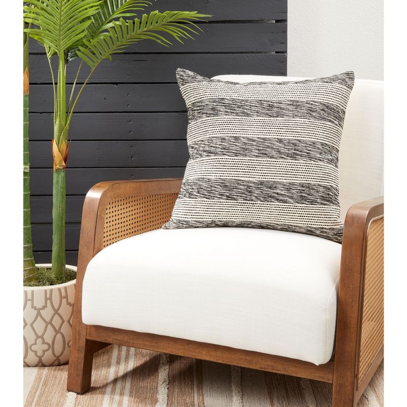 Saro Lifestyle Poly-Filled Striped Design Throw Pillow, 3 of 4
