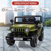 Ride On Car,12V Electric Car for Kids with Remote Control, MP3, LED Headlights, 2 Motors, Ride On Toys for Boys Girls - 3 of 4