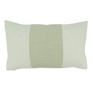 Saro Lifestyle Band Design Throw Pillow with Down Filling - 1 of 4
