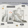 VYNXARIA White 5 - in - 1 Play Set: Toddler Slide, Swing with Drawing Whiteboard - 3 of 4
