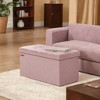 30" Storage Ottoman Bench, Ottoman with Storage, Ottoman Bench, Hold up to 660lb for Living Room - 3 of 4